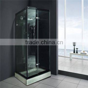 Steam shower room with tempered glass