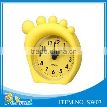 Promotional good quality wholesale silicone desktop clock