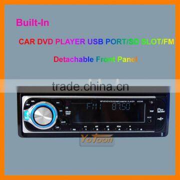 Manufacture - 1 Din Detachable Front Panel CAR DVD/CD/MP3/USB/SD CARD AM/FM PLAYER+AUX INPUT