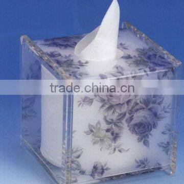 OEM/ODM acrylic tissue box for hotel and home