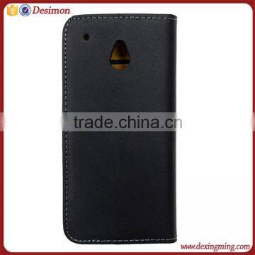 OEM Flip Real Leather Cell Phone Case for Htc m4 photo-3