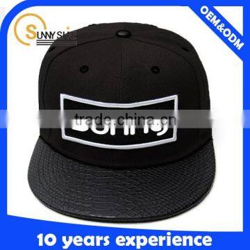 Fashion custom fold 5 panel flat brim snapback cap/hat