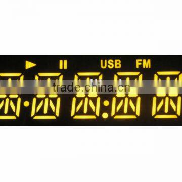 High Brightness five digit16segment yellow color led display