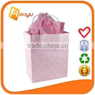 Cheap white kraft paper bag for shopping bag on Alibaba China