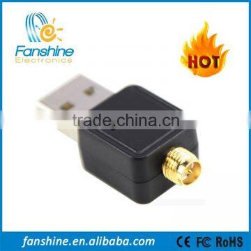 Fanshine Indoor 150Mbps USB Wifi Lan Adapter With Antenna Computer Network Card 802.11n g b photo-2