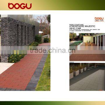 Clay tiles look like red brick floor tile 150x300 mm