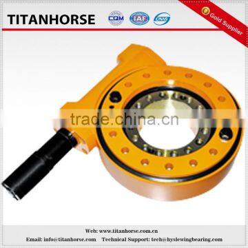 hourglass worm slew drive with hall