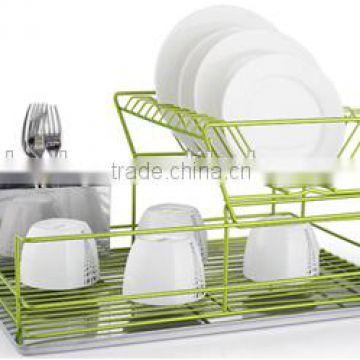 China 2016 functional wire dish plate rack with tray and cutlery holder