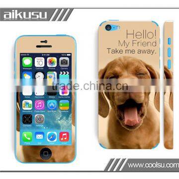 New arrival !!! Cartoon vinyl skin sticker for iphone 5c cover