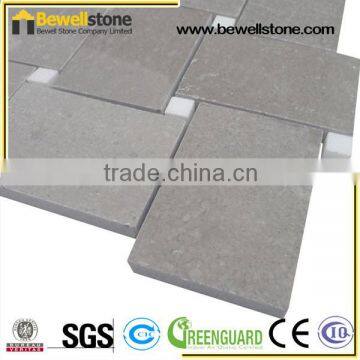 Honed basketweave lady grey marble mosaic tiles, 12x12 sheet Cinderella Grey kitchen wall tiles shay grey marble mosaics