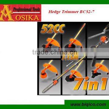 pole gasoline hedge trimmer 7 in 1 garden tools for 25CC 33CC 36CC 43CC 52CC with CE SAA EMC GS certificate