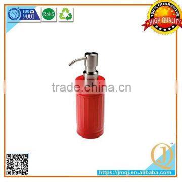 red bathroom liquid hand bathroom accessories plastic soap dispenser with pump