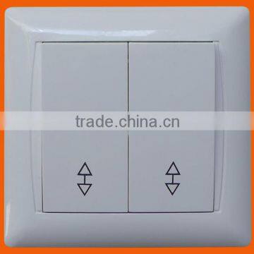 European style flush mounting two gang two way switch (F6205)