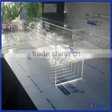 China manufacturer custom made clear sticker label dispenser with multi rolls / Acrylic Label Dispenser