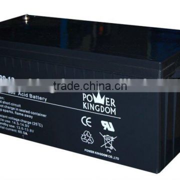 12v 200ah valve regulated sealed lead acid battery