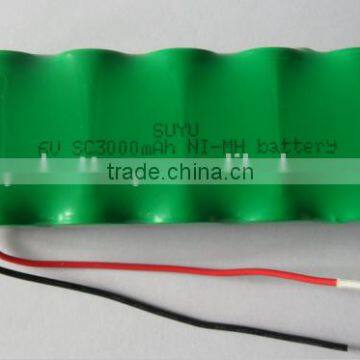 6.0v ni mh battery pack /SC ni mh Rechargeble Battery/SC3000mAh ni mh Rechargeble Battery