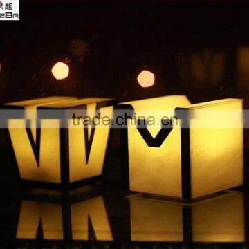 Decoration use ABS rechargeable battery led table lamp for bar, cafe, club decoration