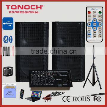 12 INCH Hot sale professional outdoor stage combo speaker box with mixer console (EON212)