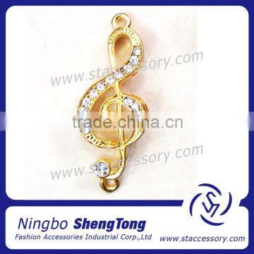 Fashion Rhinestone Rhythm Sign Alloy Pendant