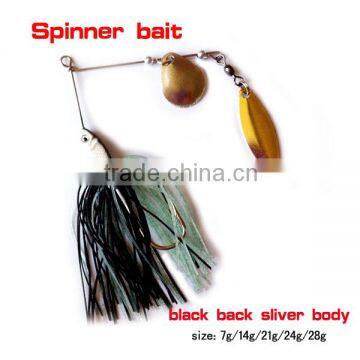 Colorful spinner bait fishing lure sequins of fishing lure