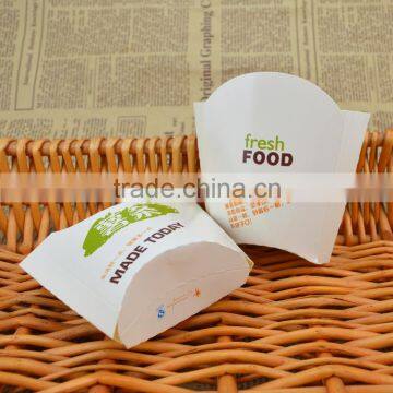 Food Grade White Paper Card French Fries Box,fried Food Packaging Box photo-4