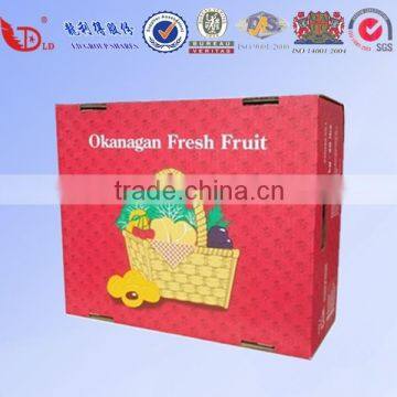 corrugated carton box for fresh fruit and vegetable packaging