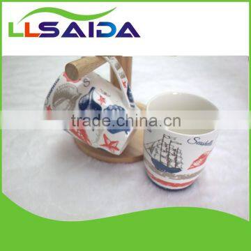 Cup and saucer thermo cup saida ceramic coffee cup