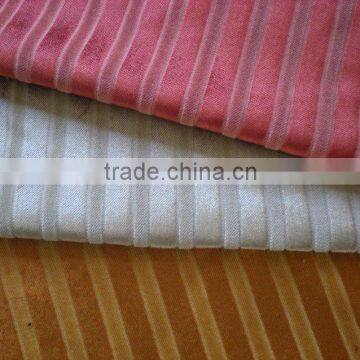 COTTON/RAYON STRIPE VELVET FOR CUSHION SOFA AND HOMETEXTILE