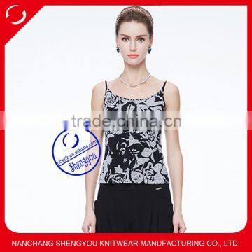 new design custom womens all over printed tank top wholesale china