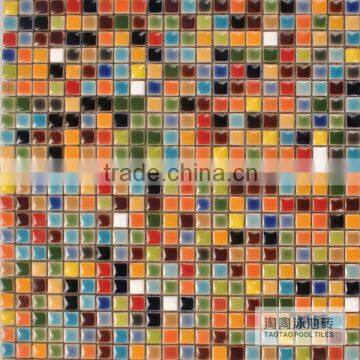 Green Min10*10mm Glazed Pool Ceramic Mosiac for Swimming Pool photo-6