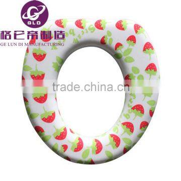 GLD China Manufacturing Bathroom Fashion Plastic Toilet Lid Comfortable Baby Pvc Soft Toilet Seat ,pvc soft toiilet seat cover