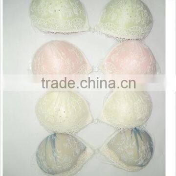 Sexy & Sweet Girl Pink Lace Self-adhesive Nursing Bra for Young Girl photo-6