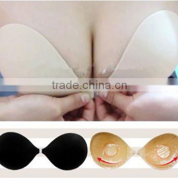 Double push up breast sexy ladies invisible strapless fashion bra