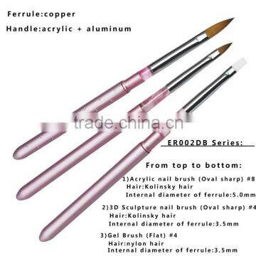 New Designed 100% Pure Kolinsky Acrylic Nail Brush