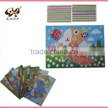 3d foam glitter mosaic tile sticker for kids