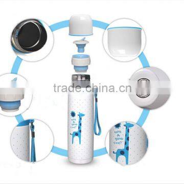 Wholesales Lovely Cartoon 500ML Vacuum Flask China Vacuum Insulated Stainless Steel Water Bottle photo-3