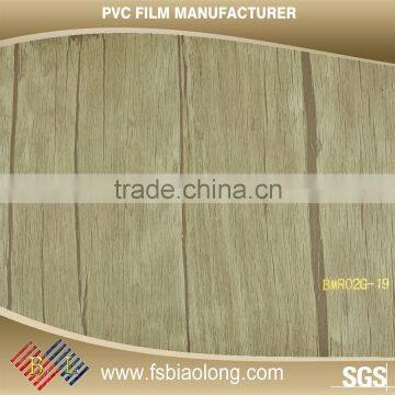 Direct Factory wood grain vinyl pvc film for covering furniture