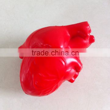 red real heart pu foam ball