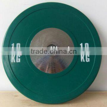 rubber bumper plate with steel centre