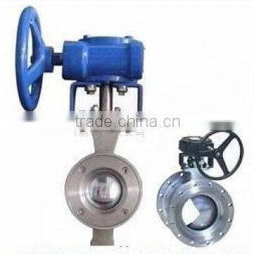 Stainless steel manual operated V type ball valve