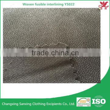 Woven fabric interlining 50D hot sale fusible interlining fabric Y5022