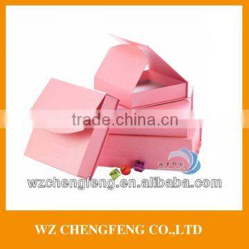 pink print paper gift box chocolate box
