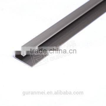 Manufacturer Champaign C Shape Buckle Flooring Edge Trim Anti-slip Aluminium Stair Nosing photo-2