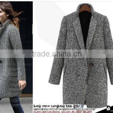 new style women wool winter long outwear& dustcoat& wind coat