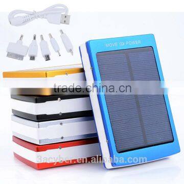 New Solar Powered 30000 mAh Dual USB Mobile Power Bank Battery Charger For Phone Travel Use