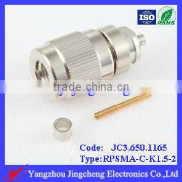 Rev Polarity SMA male body with female pin crimp straight type for RG316 cable