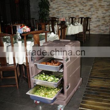 SCC Hot Sale 110L food transport cart,food carts for sale,electric transport cart,electric food cart