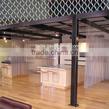 aluminum cascade coil mesh ,interior decoration curtain