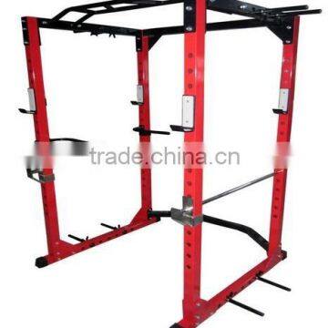 POWER SQUAT RACK CAGE STANDS | CHIN UP & DIPPING STATION WITH BAND PEGS