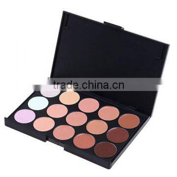 2 types of optional 15 color concealer palette makeup for hide blemish natural face